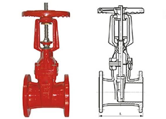 Industry RRHX rising stem resilient gate Power Station Valve Stainless steel