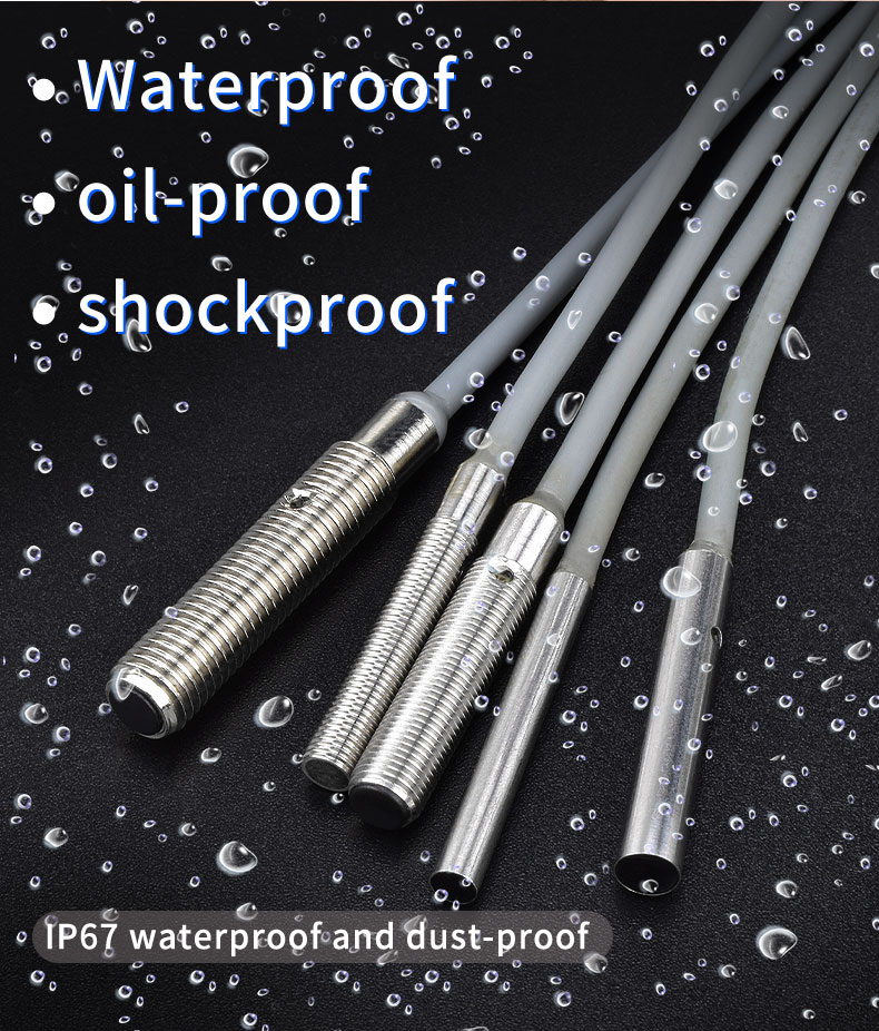 Small Size Inductive Proximity Sensor M3 / M4 / M5 / M6 Stainless Steel Housing