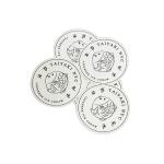 PVC Adhesive Personalised Business Stickers Labels For Glass Bottles