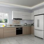 Custom Contemporary Kitchen Cabinets Wooden Assembled Packing