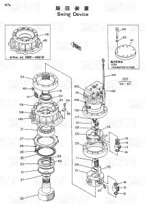 Quality Excavator Swing Drive Reducers for HITACHI Excavators Catalog EX100 9097684 wholesale
