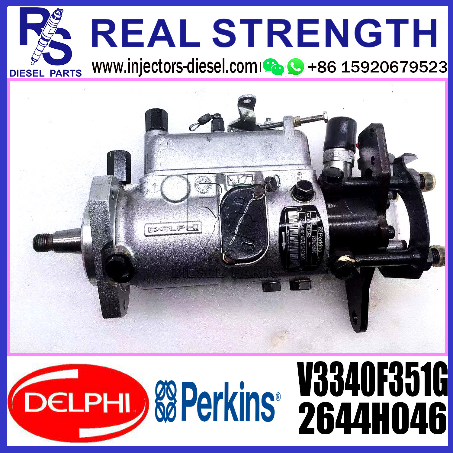 DELPHI 4 Cylinders 2644H046 Diesel Fuel injector Pump 2644H046 V3340F315G for Perkins Engine
