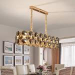 Modern smoke gray crystal chandelier in the living room contemporary chandelier