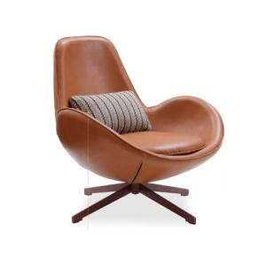 Quality Northern Europe style new design living room leisure egg chair indoor bedroom cafes iron upholster and iron leg wholesale