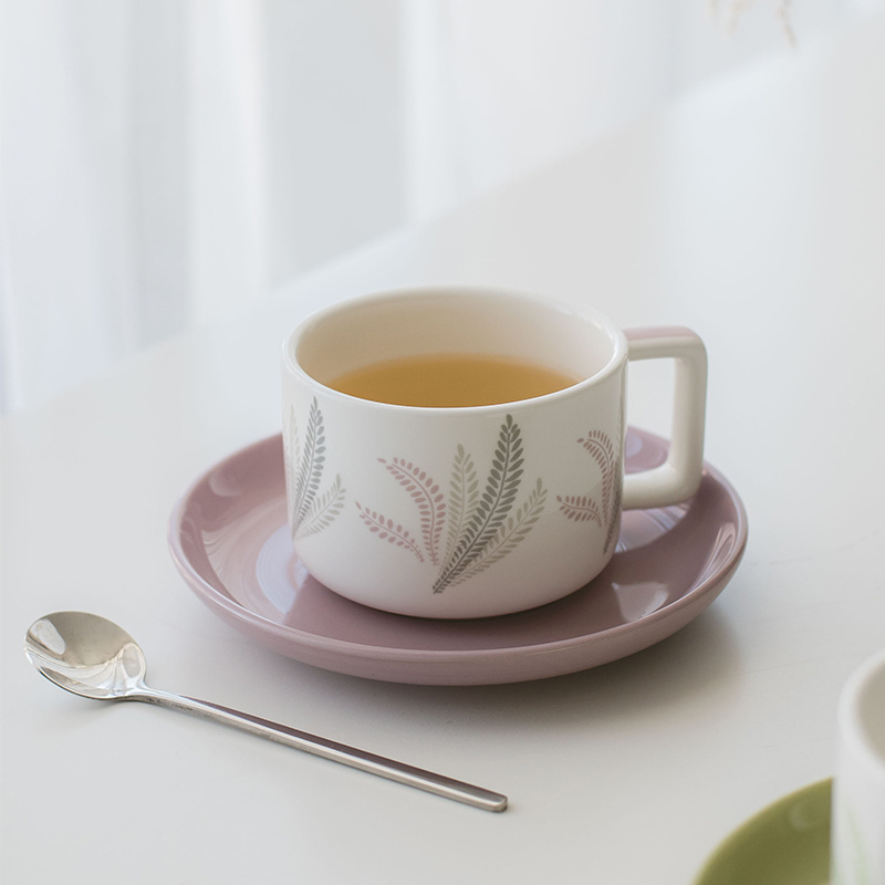 Porcelain Floral Tea Set Ceramic Tea Cups Saucers Mugs Coffee Set With 250ml Volume