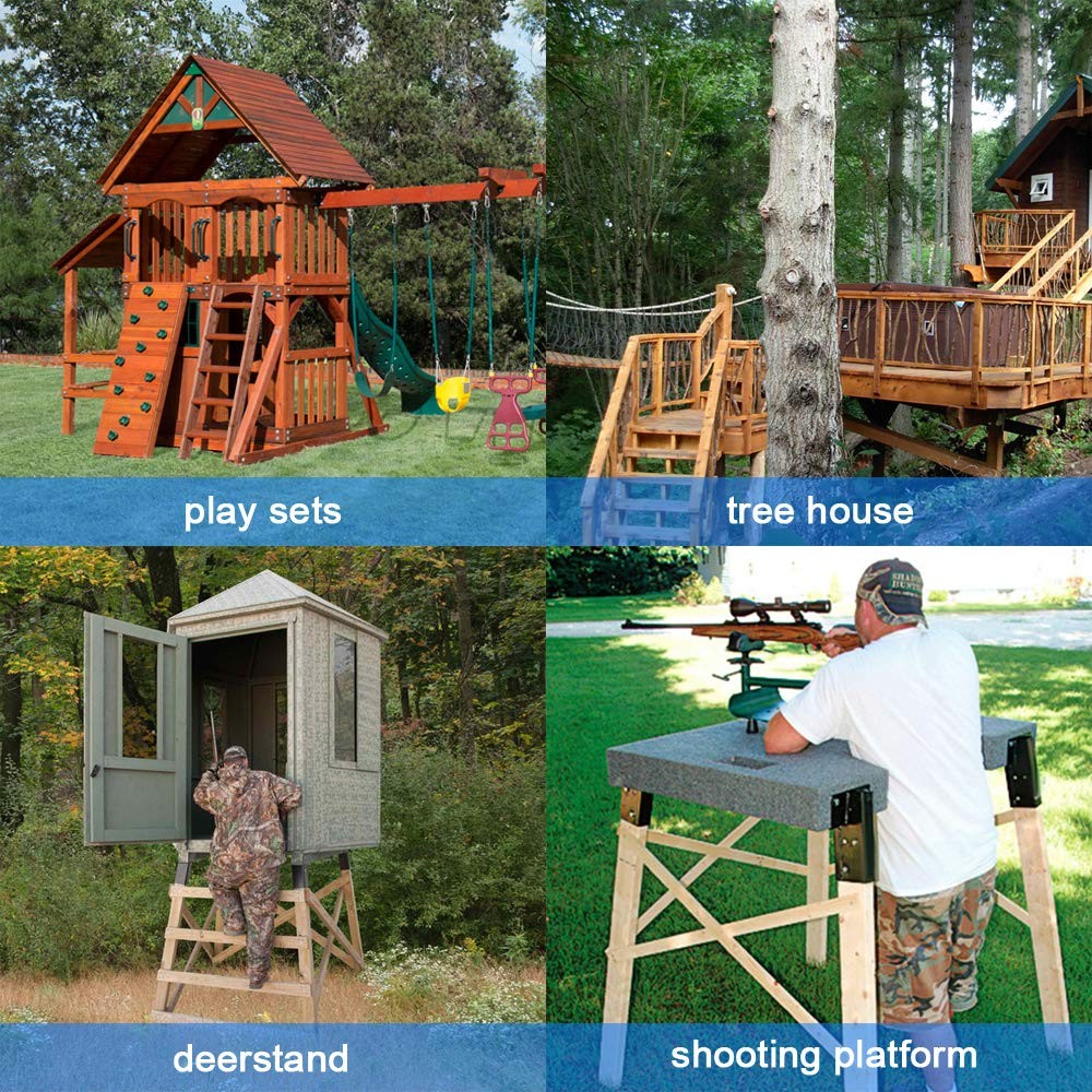 Triangle Bracket Outdoor 4x4 Compound Angle Elevator for Deer Stand Hunting Blinds