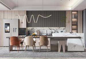 Quality Wholesale Wooden Furniture Custom Made Modular Flat Edge Kitchen Cabinets wholesale