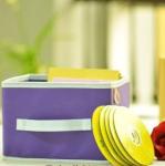 Purple Eco-friendly Collapsible CD Storage Boxes odm-v11
