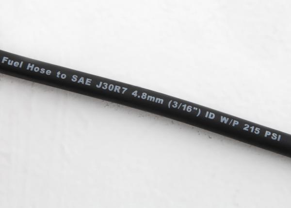 ID 3/16 Inch Smooth Fiber Braided Flexible Fuel Hose For Diesel , Oil Fuel , 20