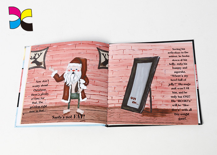 Kids A4 Hardcover Book Printing With Optional Lamination 23mm Cover Cardboard