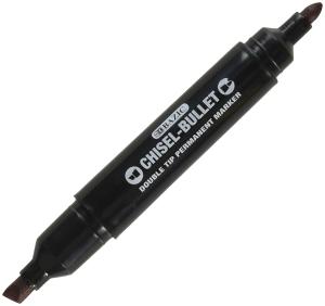 Quality black permanent marker with fiber double tip wholesale