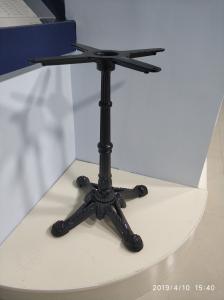 Quality Cast Iron Vintage Restaurant Table Bases Height 28'' Black Metal Table Base Powder Coated wholesale