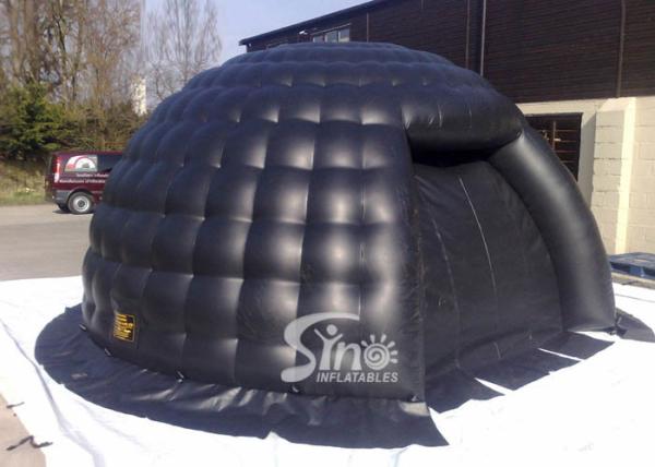 small black bubble inflatable igloo tent with removable door made of best pvc