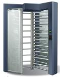 304 Stainless Steel Turnstiles Semi Automatic , Full Height Security Gates