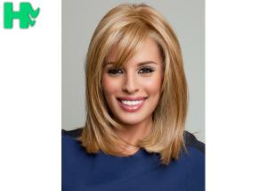 Quality Celebrity Silky Straight Wave Synthetic Front Lace Wigs , 14 Inch Hair Wig For Women wholesale
