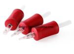 Silicone Material Red Clear Tattoo Tubes , Disposable Cartridge Tattoo Tubes