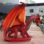 CE Outdoor Theme Exhibition Animatronic Dragons Life Size Dragon For Amusement
