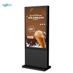 43 inch Black AD Board Outdoor Fanless Vertical Digital Totem