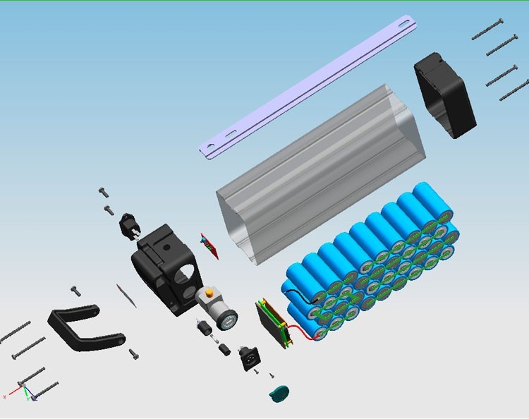 36V 48V Silverfish Electric Bike Lithium Battery Distance Per Charge 30-60KM