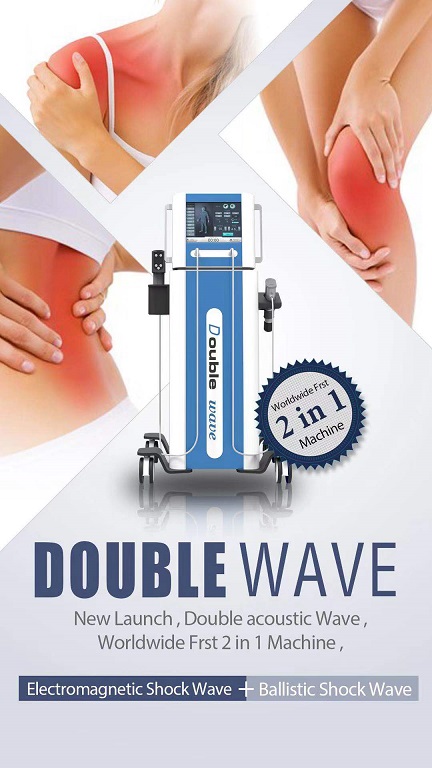 Vertical Shockwave Therapy Equipment 2 In 1 EMS Shockwave Machine For Body Massage shockwave therapy physiotherapy