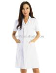 Hospital Medical Lab Coat Breathable Unisex White Nursing Dress