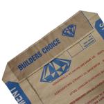 20kg Multiwall 3 Ply Paper Bags Waterproof Cement Packaging Bags With Adhesive