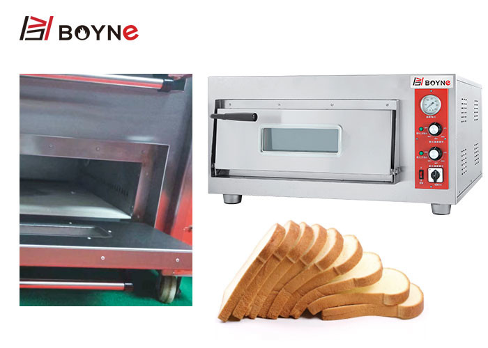 Electirc Pizza Oven One Layer With Stone Stainless Steel 380v