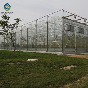 Quality Agricultural 120km/H 10.8m Multi Span Glass Greenhouse wholesale