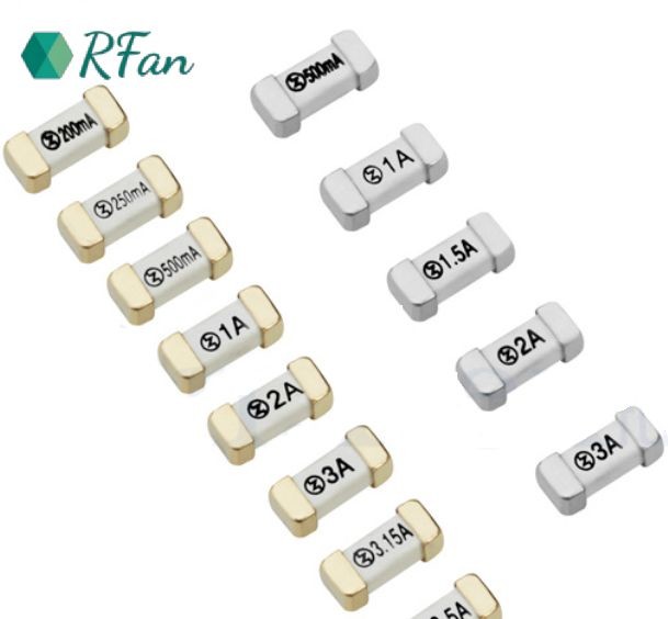 R1032.500mA-60A 32-400V SMD Fuses DC Fast Acting Chip Fuses For 5G And BMS