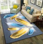 North European Geometric Polyester Fiber Living Room Floor Mat 120*160cm