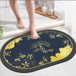 Rectangle Bathroom Waterproof Carpet Light Luxury Diatom Mud Absorbent Mat