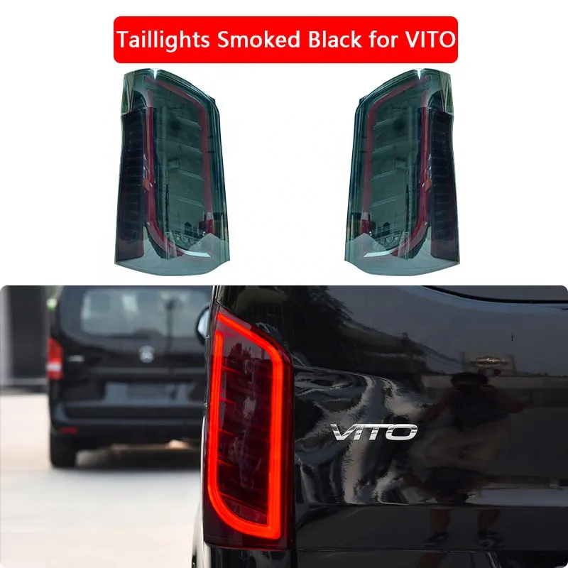 16-21 Taillight Assembly For Mercedes Benz Vito V Class Retrofit Flow Direction LED Running Lights V260 W447