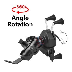 Quality Waterproof 360degree Motorcycle Wireless Charger Mount 30V-150V wholesale