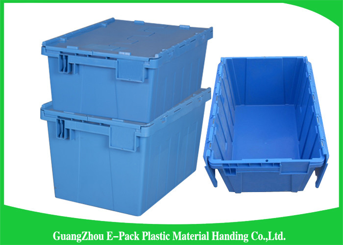 100% New Pp Plastic Attached Lid Containers Moving Storage Light Weight