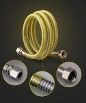 SUS 304 CSST Corrugated Stainless Steel Tubing , Thread 1.5 M Flexi Hose