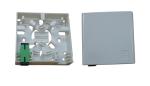 ABS Plastic Fiber Optic Faceplate , Indoor 2C Sc Fiber Wall Plate