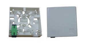 Quality ABS Plastic Fiber Optic Faceplate , Indoor 2C Sc Fiber Wall Plate wholesale