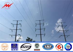 Quality 10kV Hot Dip Galvanized Electric Power Transmission Line / Tubular Steel Pole wholesale