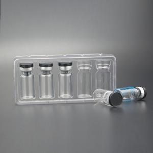 Quality Eco Friendly Transparent PET Ampoule Packaging Tray 10ml Vial Box wholesale