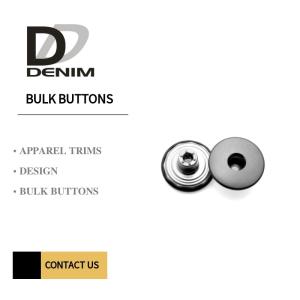 Quality Antique Denim Metal Buttons Silver Color Metal Jeans Button For Clothing wholesale