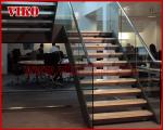 Double Steel Plate Staircase VK32S Stainless Steel, Power Coated,，Wooden ，Beech