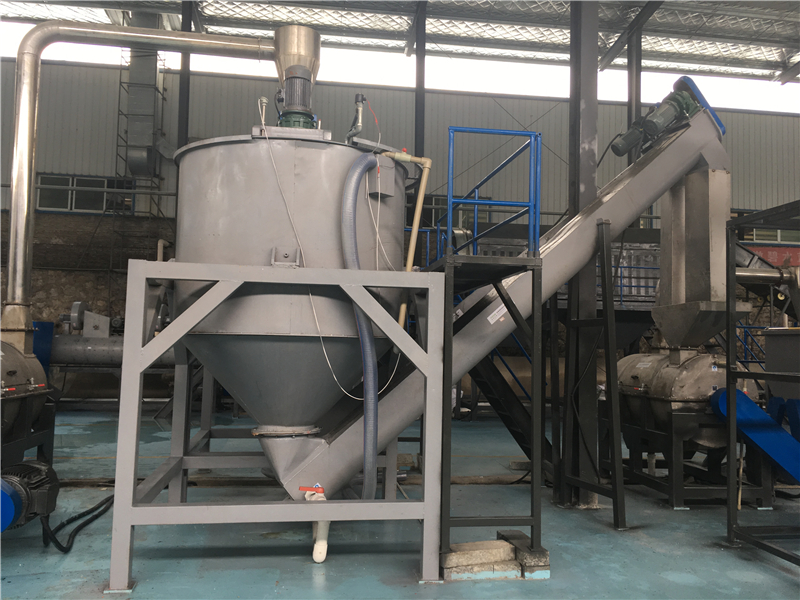 1500RPM Hot Air Plastic Dewatering Machine 5000kg/H PET Plastic Crusher