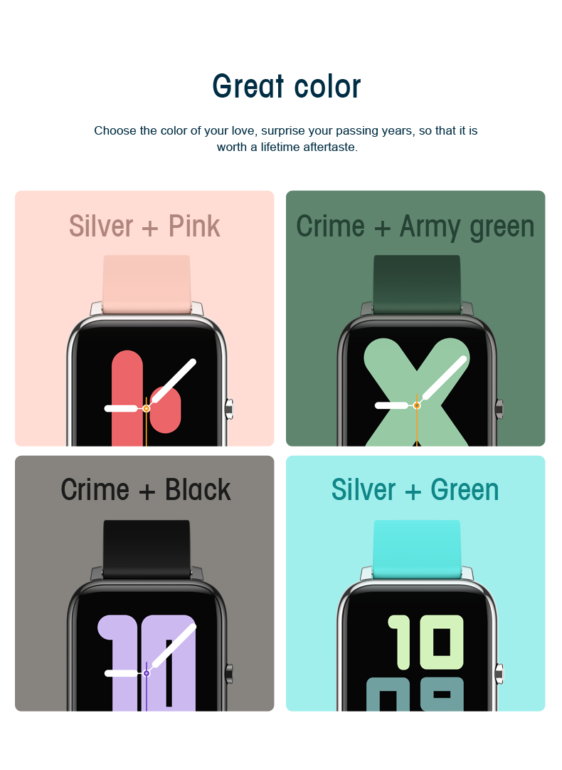 Newest design smart watch men and women 8 languages Touch Screen Sports Fitness heart rate blood oxygen sleep IP67 Water