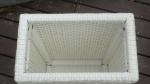 Washable Resin Wicker Storage Box for Indoor Bedroom Decorative