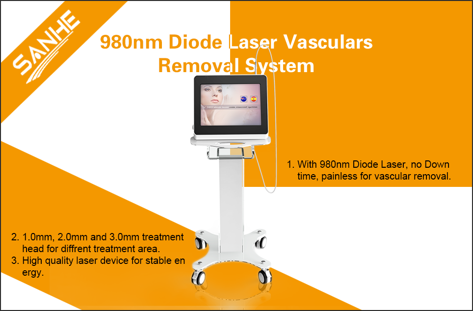 Skin Rejuvenation Spider Vein Treatment Machine , Adjustable Laser Vein Removal Machine