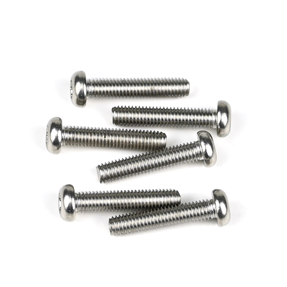 SUS304 Thread Cutting Pan Head Torx M5 X 20mm Machine Screws for Shelving ZINC Finish