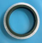 122 Inner Dia Stenter Machine Parts Brush Wheel Green Plastic Body White Nylon