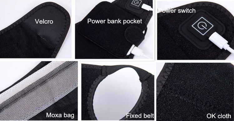 Thermal Therapy Heating Waist Belt 120g Ankle Heating Pad 5V