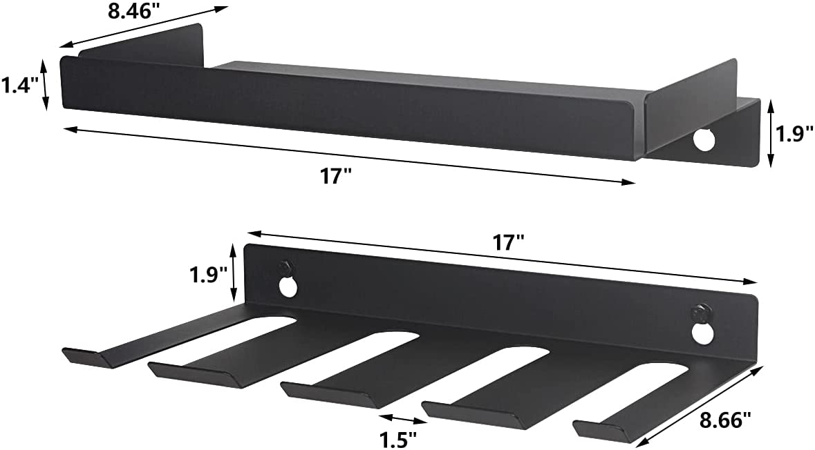 Wall Mount Cordless Drill Storage Rack Holds Power Tool Organizer with Powder Coating