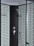 Black Square Sliding Door Tempered Glass Shower Room